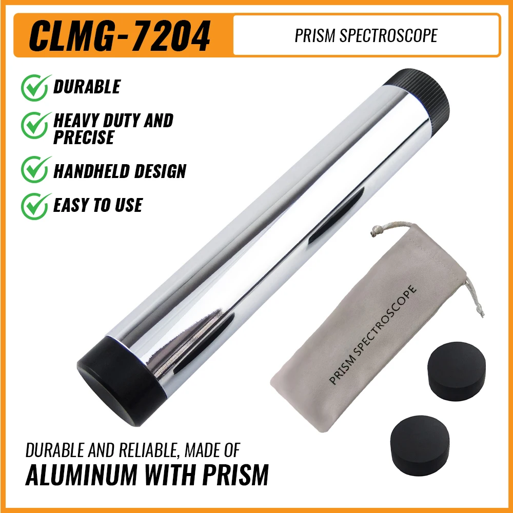 

Ручной спектроскоп с большой призмой, драгоценный камень, 130 мм, ювелирный инструмент, лупа для тестирования гемологии, сверхмощная лупа