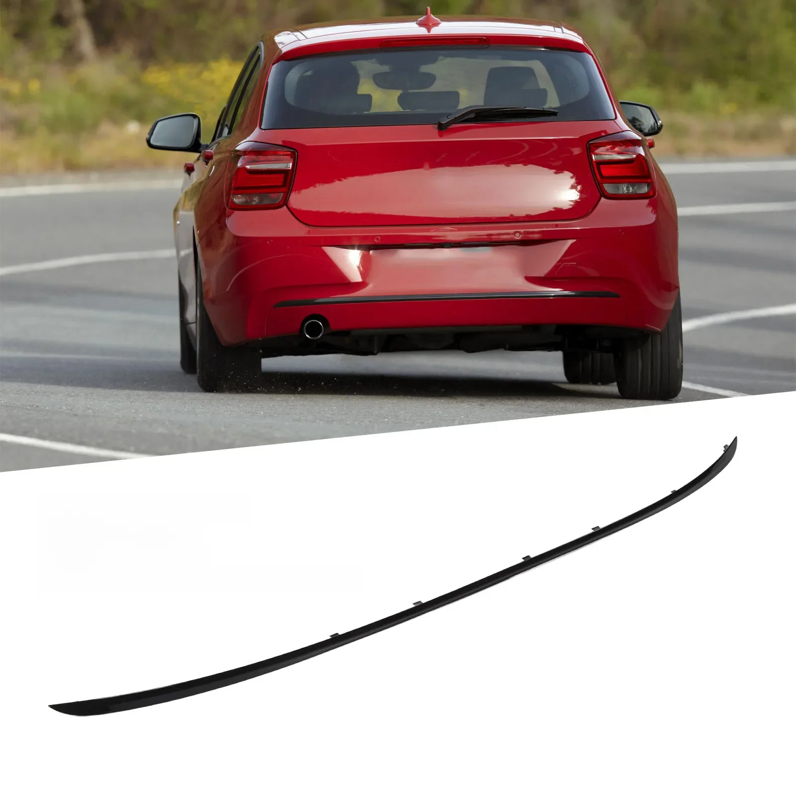 Bande de Garniture Décorative de Pare-Chocs Arrière pour BMW Série 1, F20, F21, 51127273796 à 2011, 2015