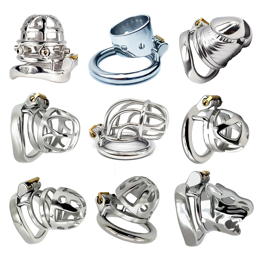 

FAAK Male Chastity Device Stainless Steel Cock Cage Sex Toys For Men Masturbator US UK FR Fast Shipping Clearance Penis Ring