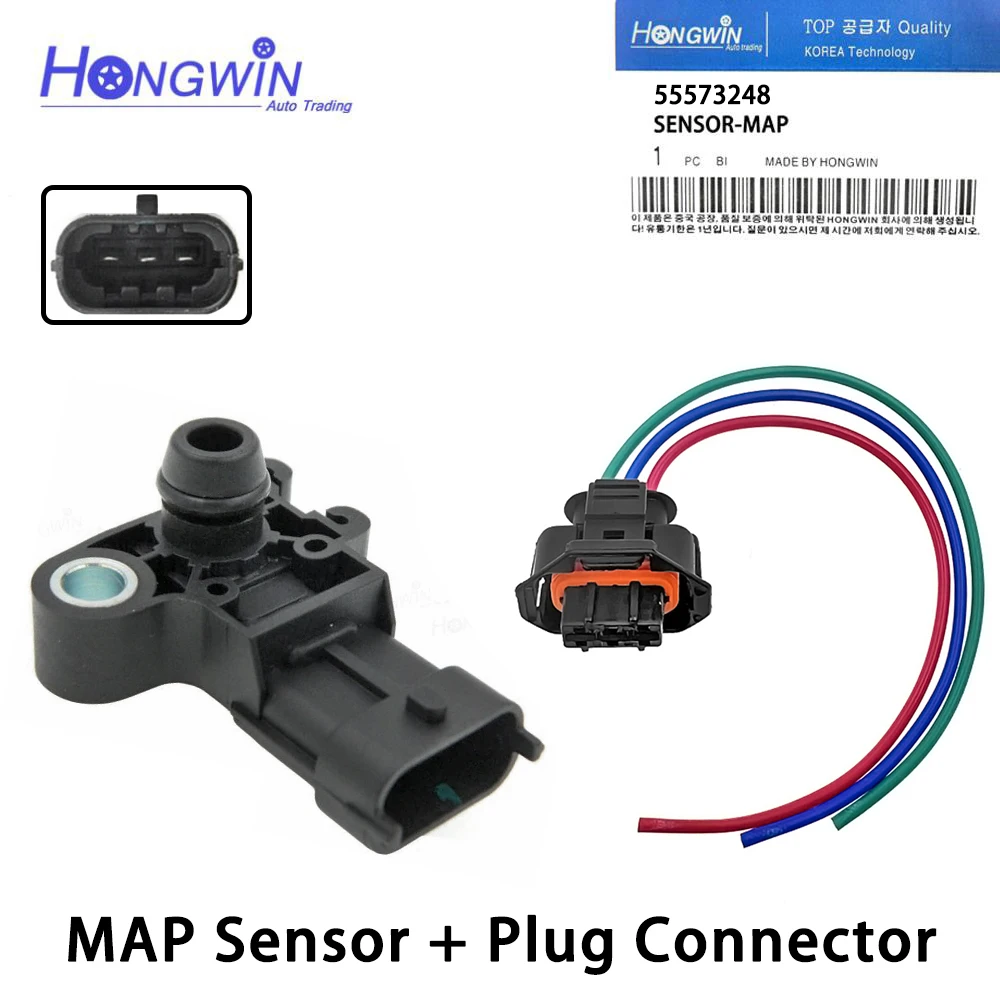 55573248 Manifold Absolute Pressure MAP Sensor For Buick Allure Cadillac Chevrolet  Aveo Camaro Sonic Malibu GMC 0261230282