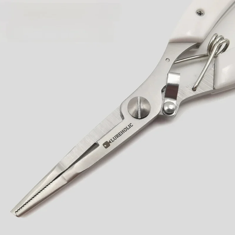 LUREHOLIC accessoires de pêche Mini pince outil pour petite bague collectrice de leurres pince de pêche en acier inoxydable coupe-ligne tressée