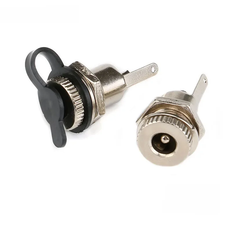5/1 szt. DC099 5.5x2.1mm Gniazdo zasilania DC Żeńskie Złącze do montażu panelowego metalowe 5.5*2.1 5.5*2.5 — zdjęcie 2