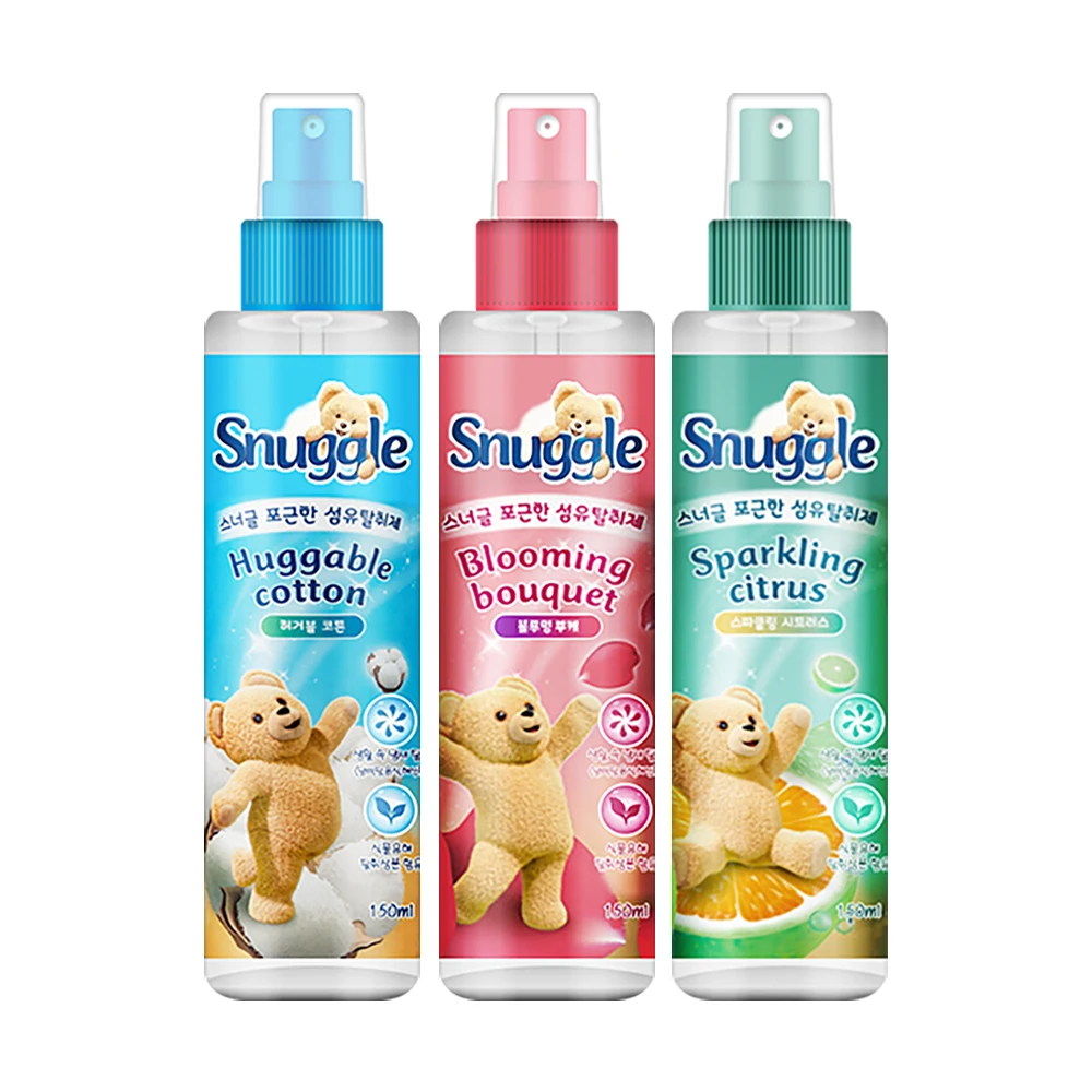 [AL0151]Desodorizantes de tela Snuggle (150 ml x 3) {algodón huggable + ramo floreciente + cítricos espumosos}