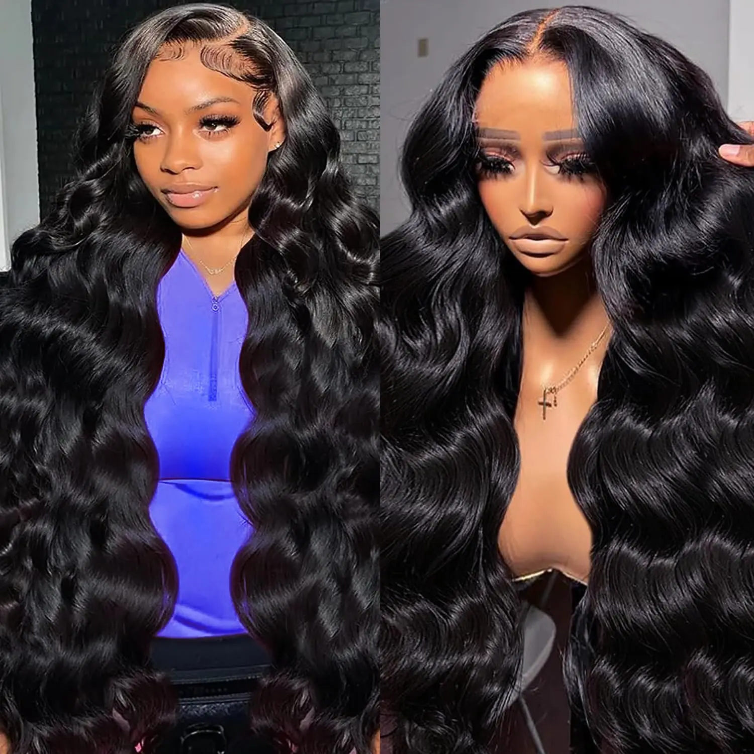 

13x6 Human Hair Body Wave Lace Front Wigs Brazilian Remy Hair Glueless Pre Plucked 13x4 Hd Lace Frontal Wig For Women