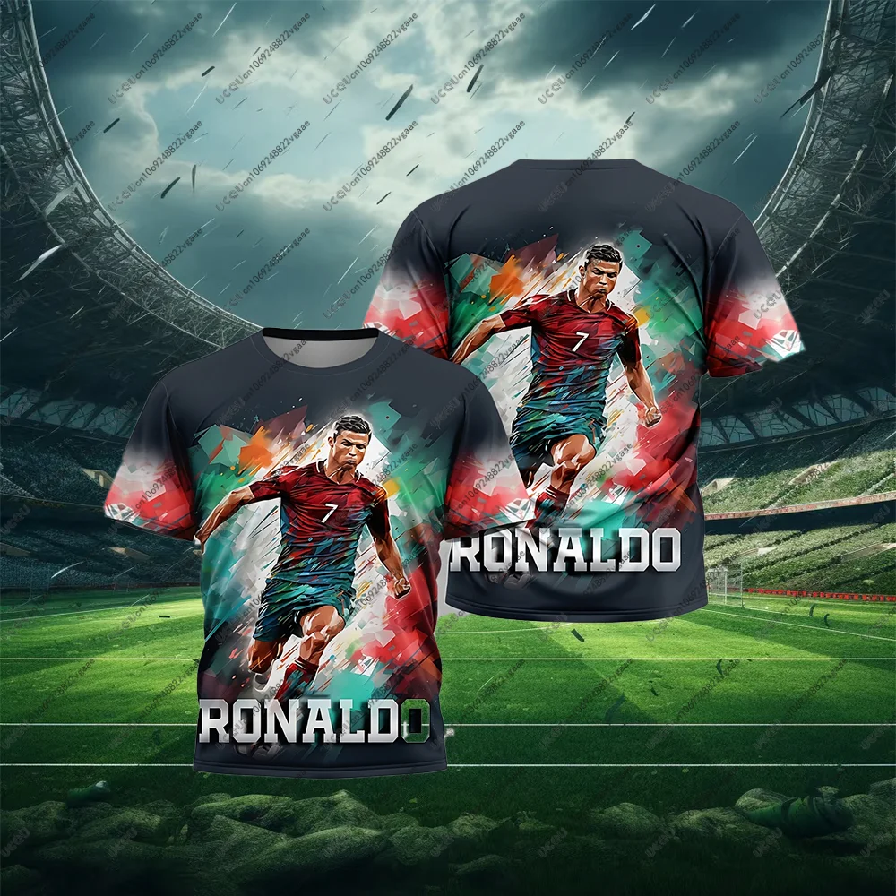 

Football Jersey Tee Soccer Casual T Shirt Portugal Breathable Men Kids Gift Boys Ronaldo 7 Youth Male Sports Top Glory Era Star
