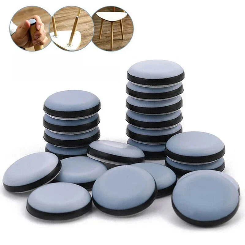 4/8 pièces tapis coulissant pour meubles, bloc coulissant pour Table, chaise, pied, tapis de sol pour tapis en bois dur, PTFE