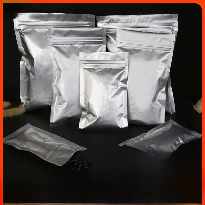 Samouszczelniająca torby Mylar foliowa, saszetka z folii aluminiowej, tarcza do żywności herbata zamek błyskawiczny ESD próżniowy, antystatyczna torba do przechowywania pokrowiec ochronny 50 sztuk — zdjęcie produktu 6