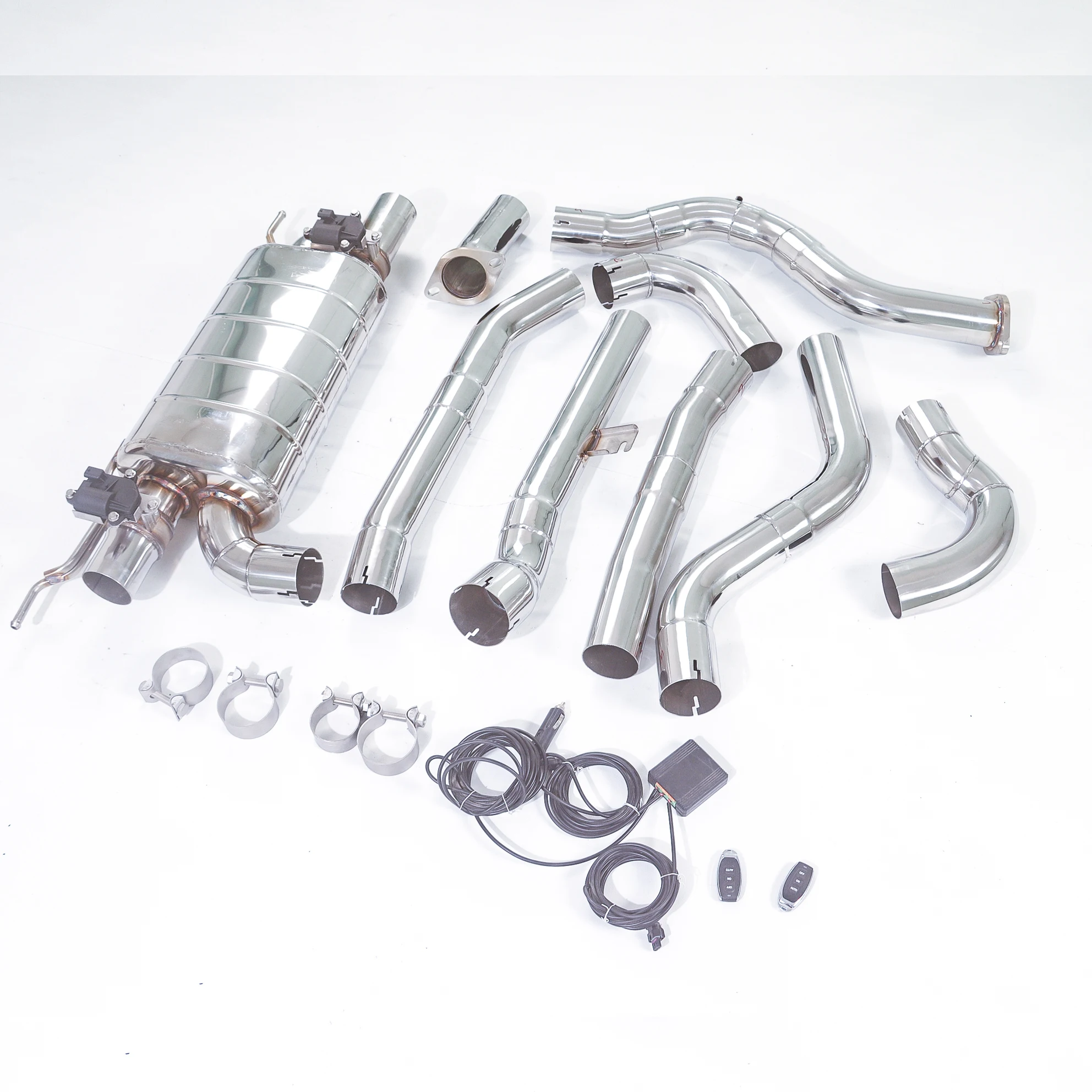 

Двойной выпускной клапан GFC для BMW 330e G20 2.0T Hybrid B48, одинарный глушитель, двойной выход, подключение OEM