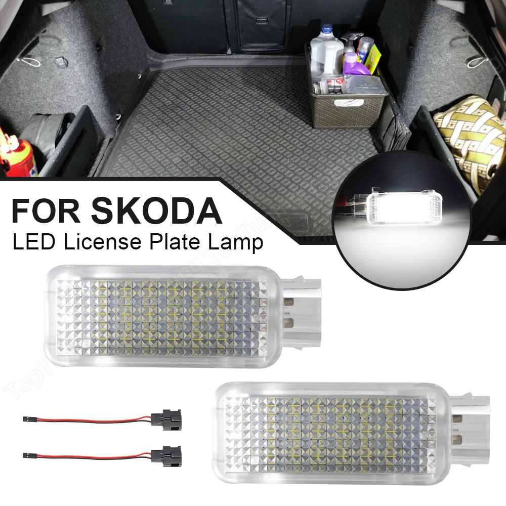 

For Skoda Octavia Mk2 Mk3 Fabia Superb LED Trunk Interior light Courtesy Door Footwell Lamp For Audi A1 A2 A3 A4 B6 B7 B8 A5 A6