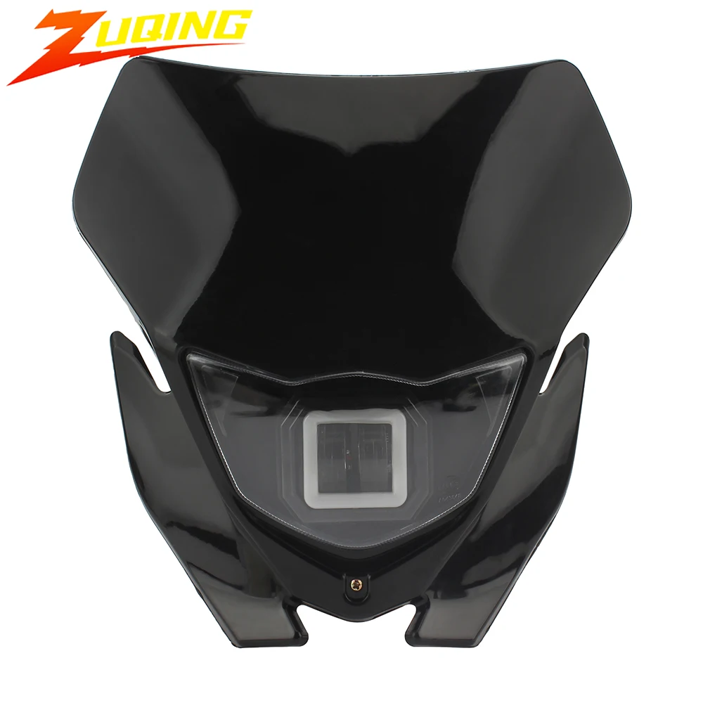 

For Honda CRF 250 450 Headlight Plate Motorcycle Headlights Dirt Bike Enduro Motocross Headlamp Kawasaki KLX 230 Free Shipping