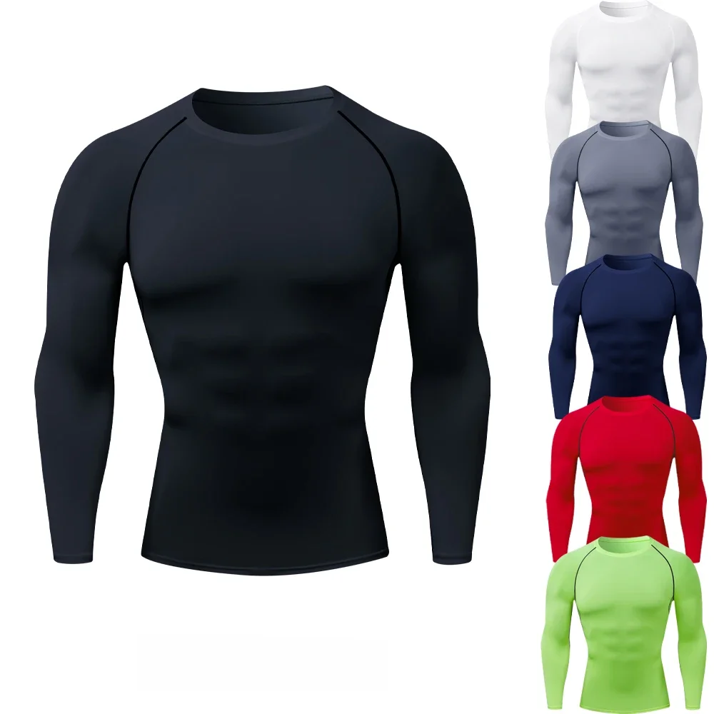 Chemises de Compression Rashguard pour hommes, séchage rapide, chemises de Fitness, printemps, plage, surf, Sport athlétique, course à pied, hauts d'entraînement