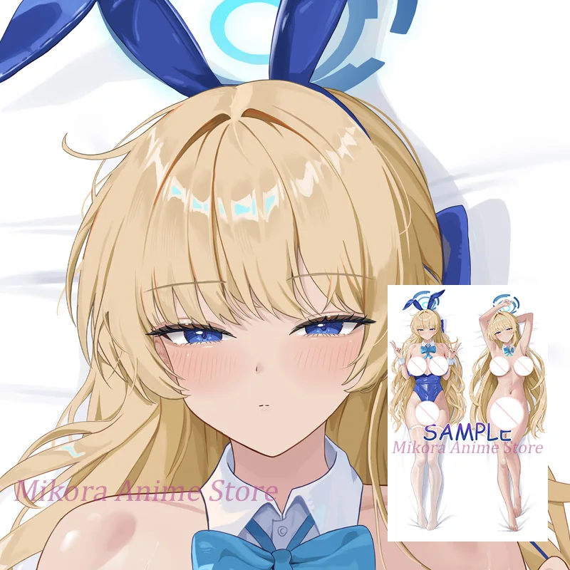 Funda de almohada Dakimakura Toki Blue Archive Anime, funda de almohada de tamaño real con estampado de doble cara, regalo