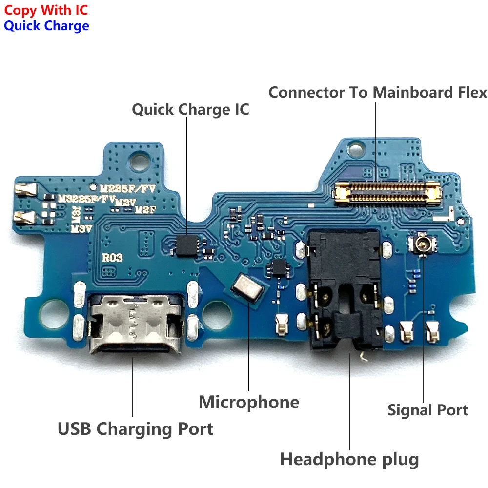 For Samsung M22 M32 M31s M51 M52 M10 M20 M30 M30s M21s M62 M53 5G Dock Connector USB Charger Charging Port Main Board Flex Cable