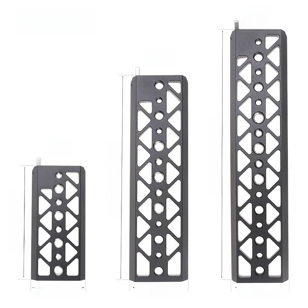FOTGA 5/8/10-calowa płyta w kształcie jaskółczego ogona z otworem na śrubę 3/8 1/4 do statywu Tilta Standard Lightweight Bottom Plate Camera Tripod Mounting Plat — zdjęcie produktu 7