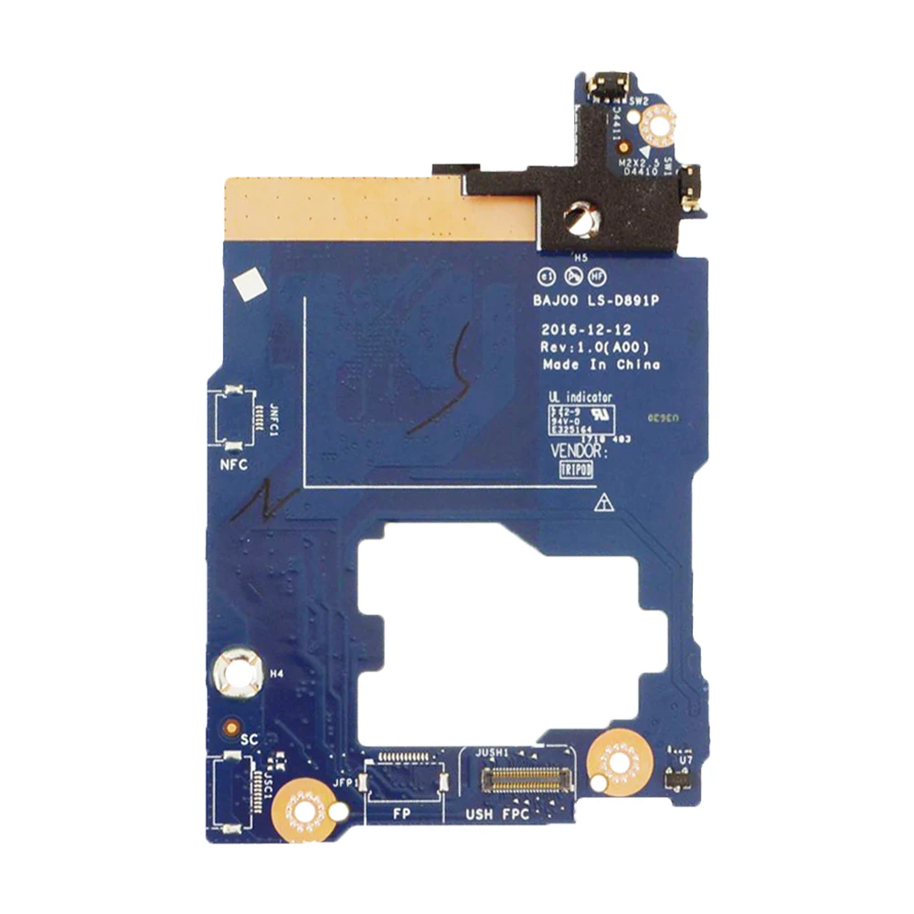 Original For Dell Latitude 12 5285 2-in-1 Power Button Board CHA01 LS-D891P 59W5V