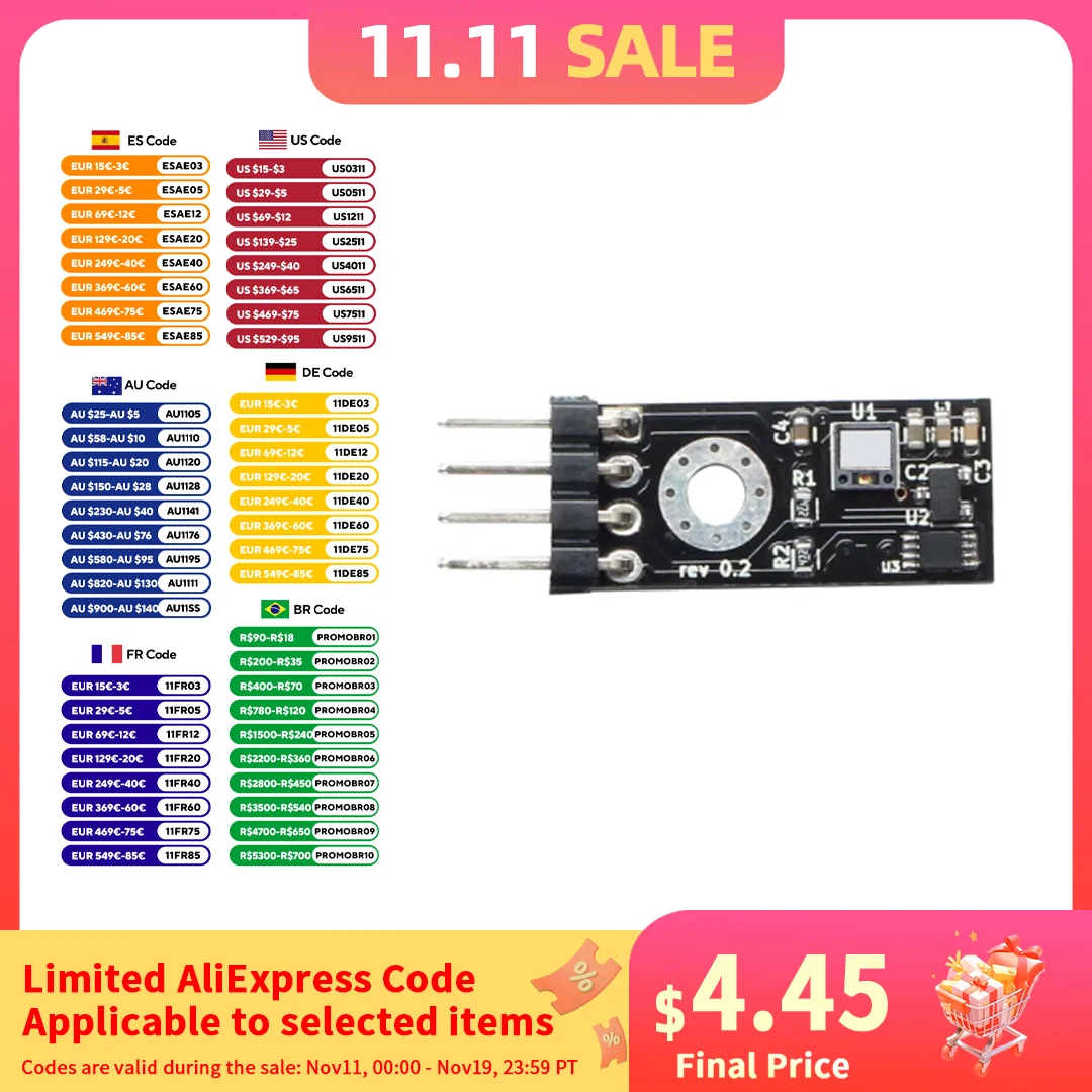 

1 лазерный датчик Prusa i3 MK3 для 3D-принтера