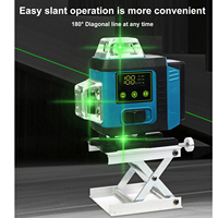 16 Lines 3D Digital Laser Level 360 ° Horizontal Vertical Laser Level Green Light for Precision Measurement Engineering
