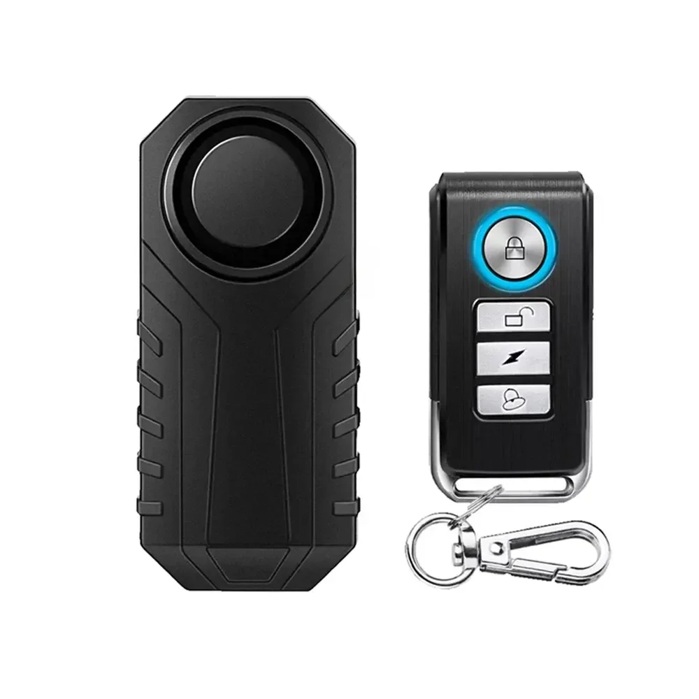 AliExpress NONE 113dB Anti-Theft Bicycle Motorcycle Alarm Wireless Security Vibration Sensor Waterproof Electric Bike Alarm with Remote Control