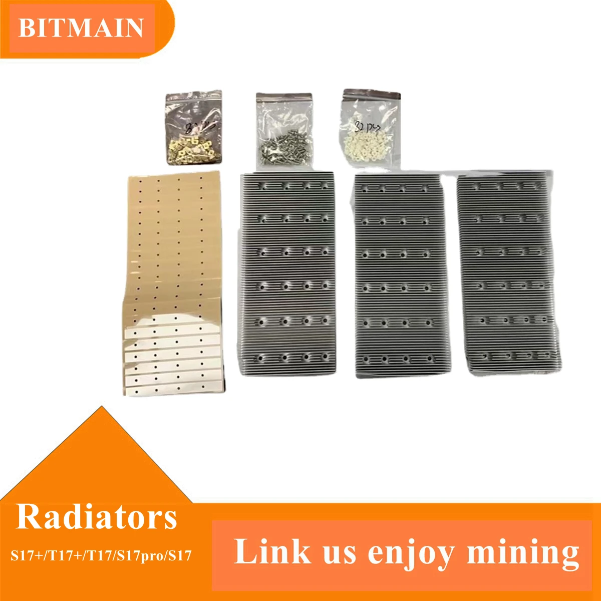 Atualizar antminer s17 series s17/s17 pro/s17 +/t17/t17 +/t17e reequipamento bitmain radiador sem deixar cair os radiadores