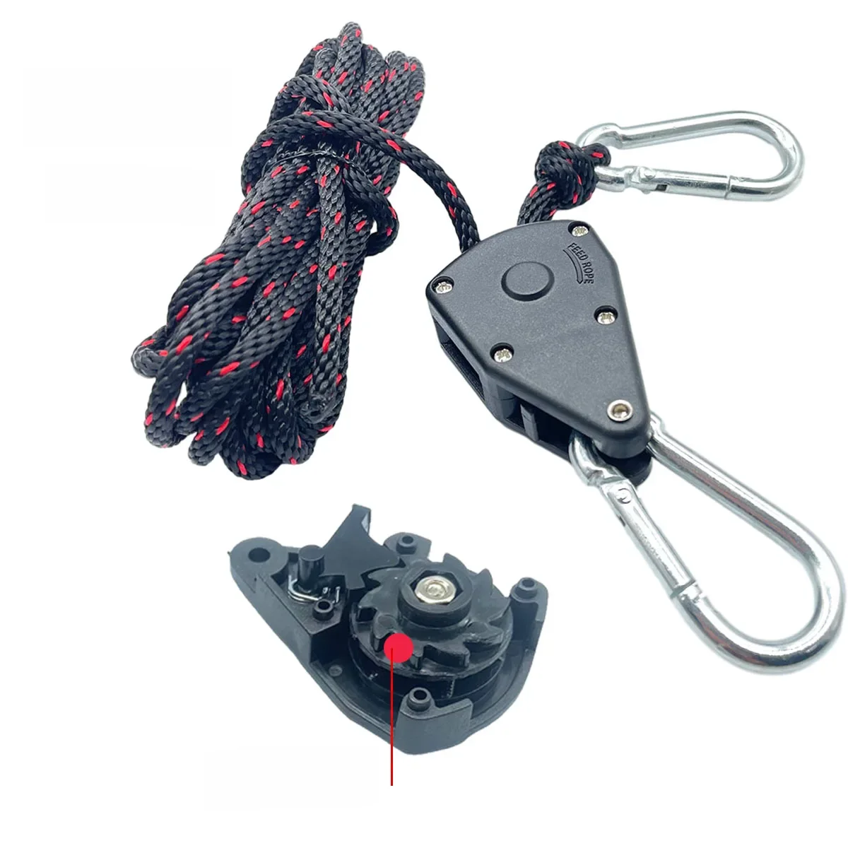 Tendeur de corde d'arrimage pour tente de Camping, 4mm, poulie de fixation, cintres à cliquet, crochet de corde d'auvent, boucle d'auvent, outil de serrage de corde