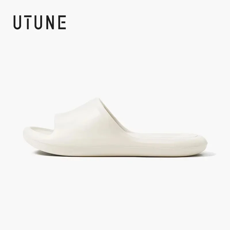 

UTUNE женские летние широкие тапочки на плоской подошве в передней части стопы, дышащие быстросохнущие сандалии для ванной комнаты, парные нескользящие туфли без шнуровки из ЭВА для бассейна