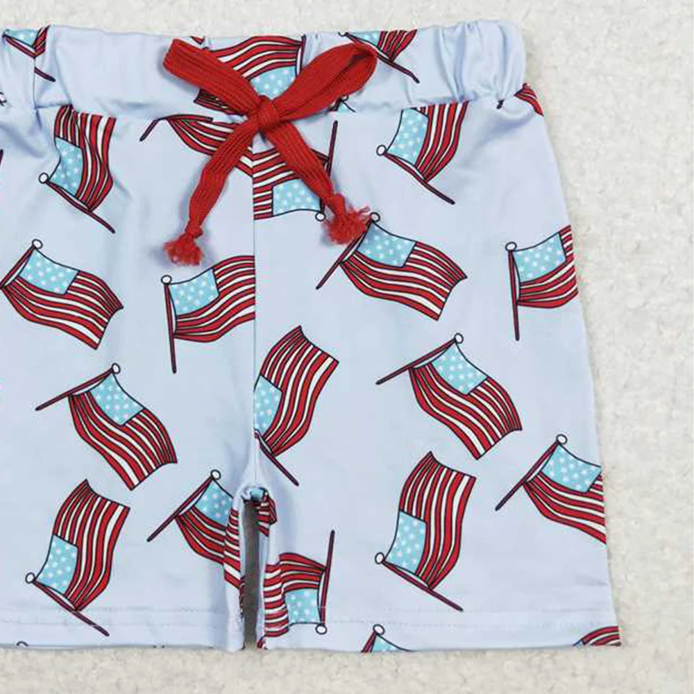 SS0174 Letnie spodenki dla chłopców Baby Boys Flag 4th Of July Letnie spodenki