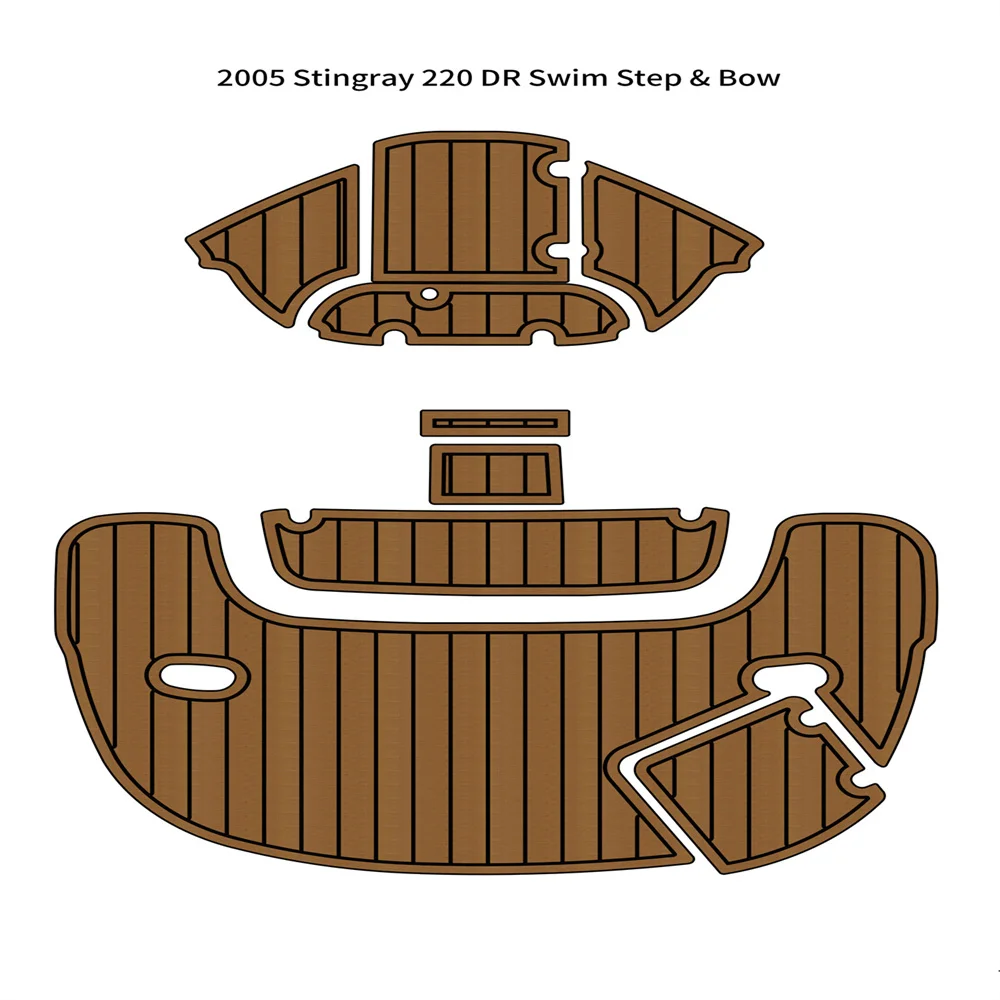 

2005 Stingray 220 DR Swim Platform Step Pad Boat EVA Foam Teak Deck Floor Mat