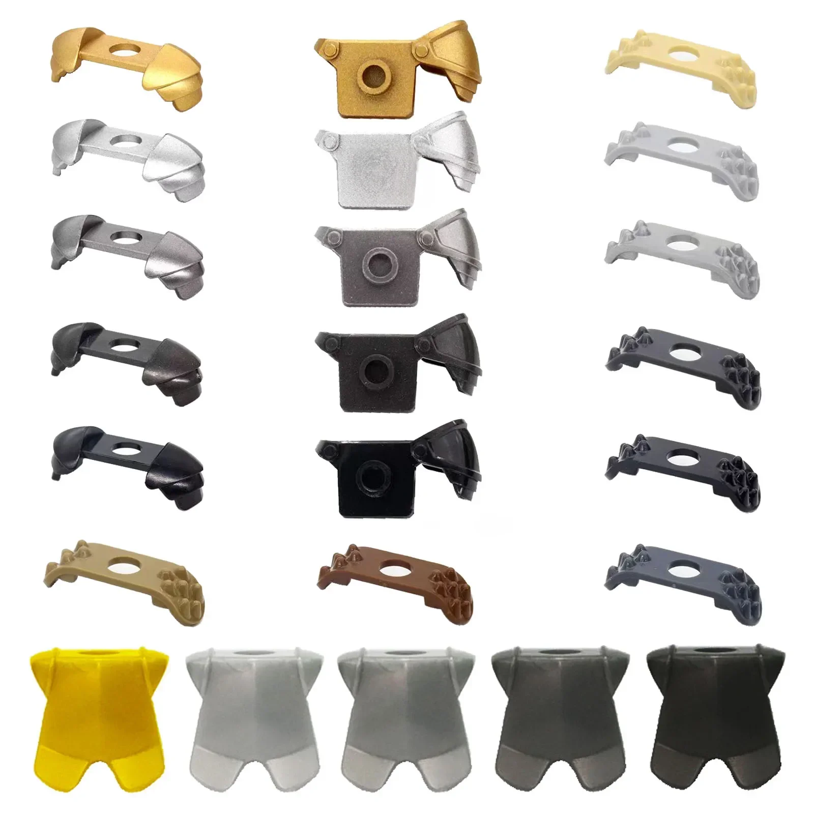 Armure d'épaule d'arme de chevalier de château, soldat ancien, bloc de construction du moyen âge, gilet de guerrier, pièce de port