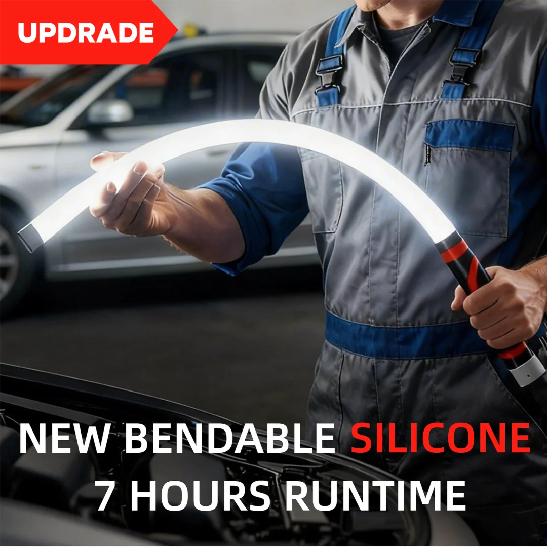 

Усовершенствованная гибкая светодиодная лампа-палка для механиков, силиконовая, безопасная для глаз, изгибаемая, 3 режима, 73 см, для авторемонта и инспекций