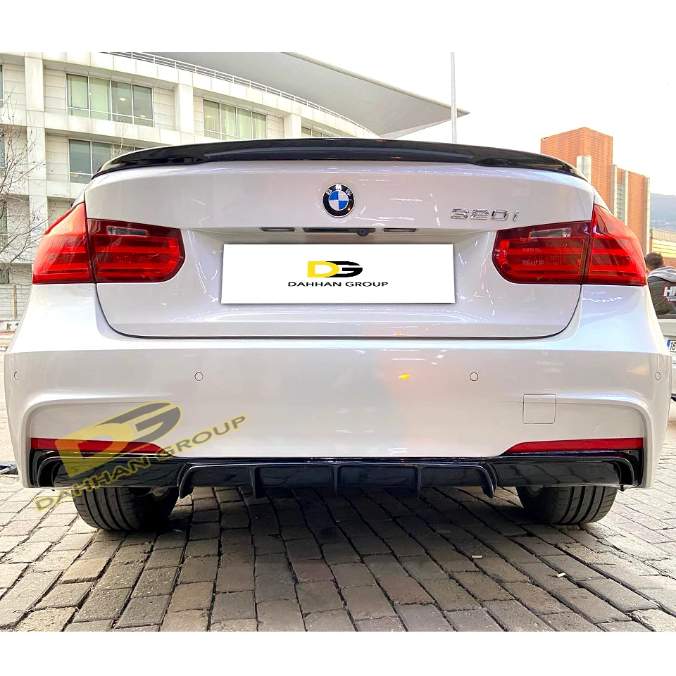 B.M.W 3 Series F30 2012 - 2018 M Performance Style posteriore tronco Boot Spoiler Wing Lip Painted o Raw Surface ABS Plastic M3 Kit