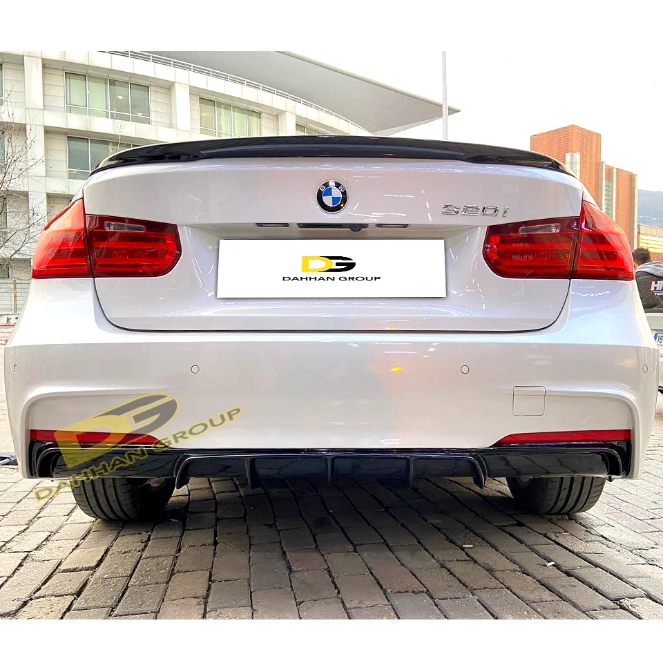 M Desempenho Estilo Traseiro Tronco Boot Spoiler, Lábio Asa, Superfície Pintada ou Raw, ABS Plástico M3 Kit, Série 3 F30 2012-2018