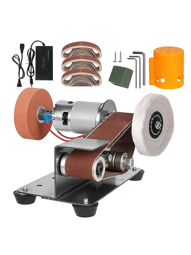 7-Gang-Mini-Elektro-Bandschleifer 4000-9000 U/min Polier- und Schleifmaschine Kanten-Schärfer Multifunktionaler Schleifer DIY-Schleif- und Schärfwerkzeug