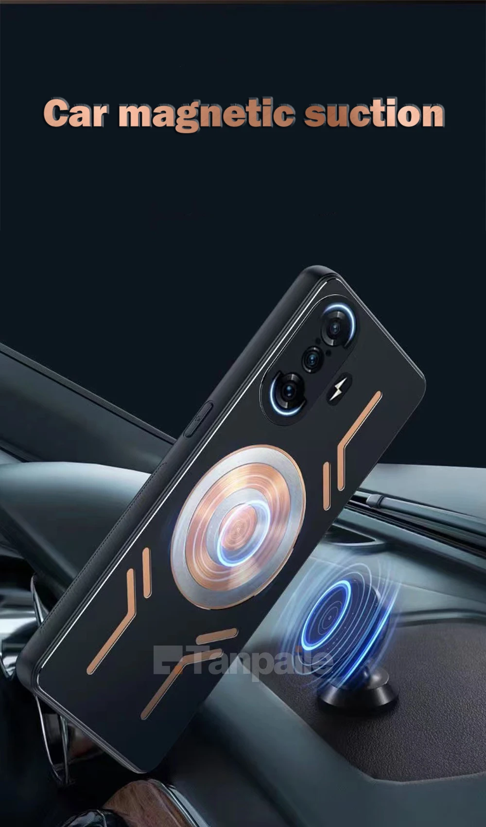 Magnetic Cooling Phone Case For Redmi K40 Gaming K50 K60 Pro Ultra K40S POCO F4 GT F3 F5 PRO Copper Heat Dissipation Metal Cover