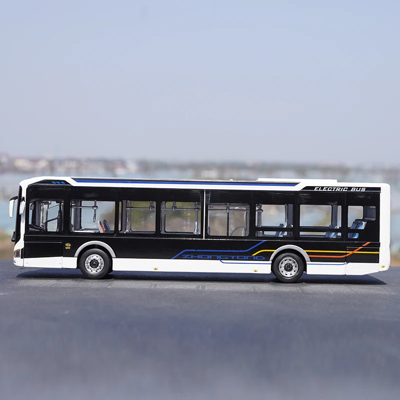 1:42 Scale Zhongtong LCK6126EVGRA1 Pure Electric 12-meter City Bus Alloy Model Ornaments