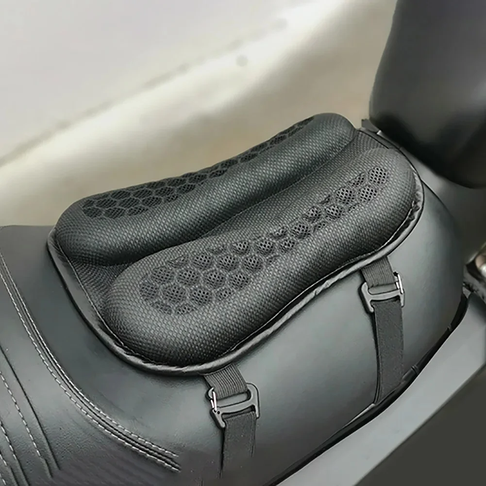 AliExpress UK APWIKOGER Motorcycle Air Cushion Soft Motorcycle Rear Seat Pad Comfortable Shock Absorbent Motorbike Accessories for Summer Riding Cycling