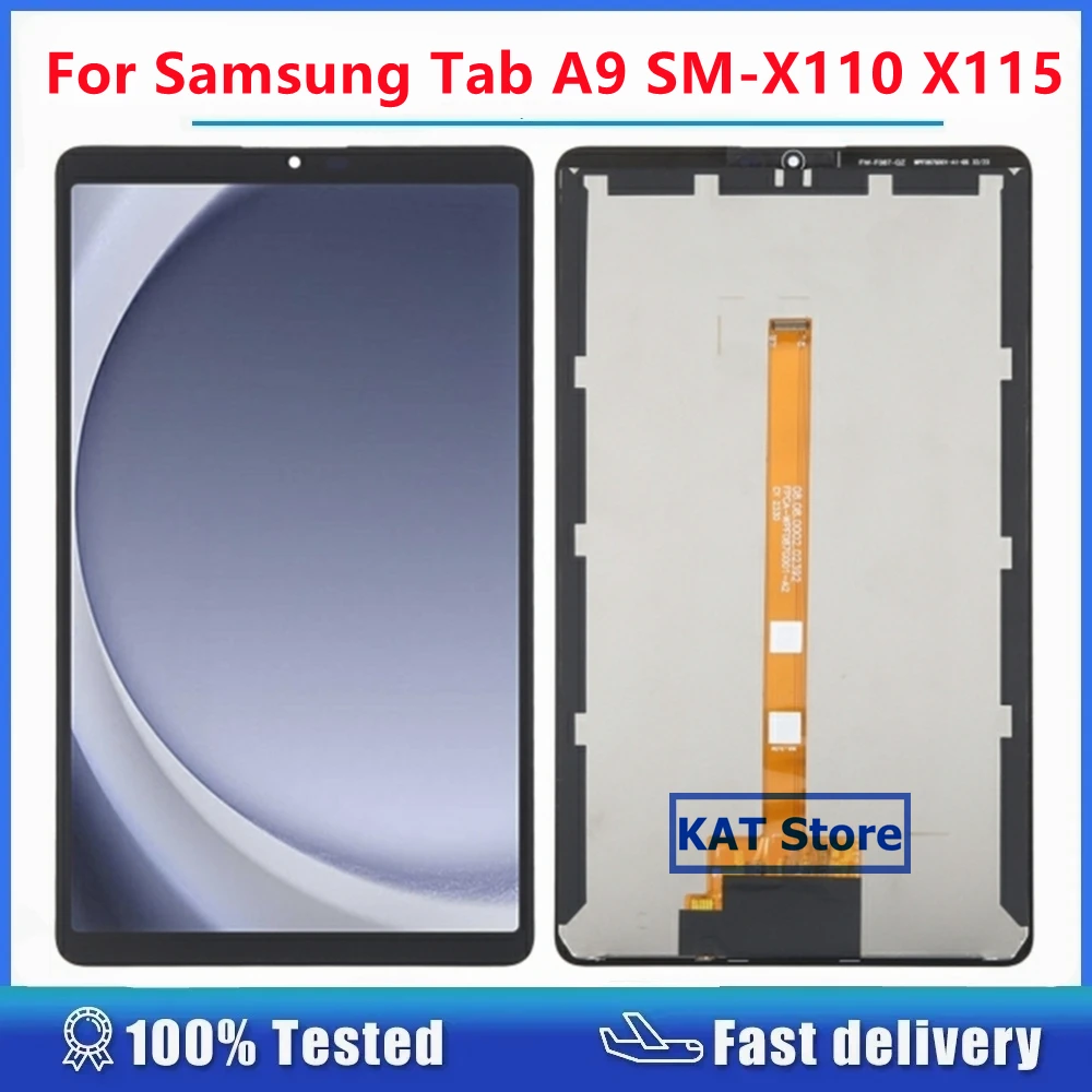 Compatible For Samsung Galaxy Tab A9 SM-X110 X110 X115 LCD Display Screen Touch Digitizer Full Assembly Replacement