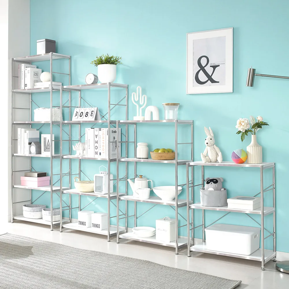 Kimo KM-T4703SS Special Mead Century Universal Steel Three-Step Bookshelf shelf Bookshelf Shed