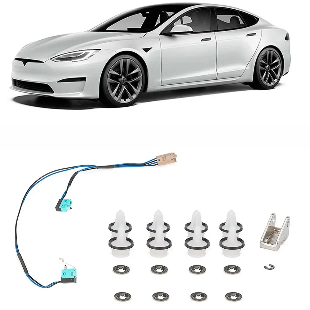 1016009 -00-C pour Tesla modèle S poignée de porte mise à niveau Kit de réparation micro-interrupteur harnais poignée palette 1042845 -00-B avec clips pour panneau de porte