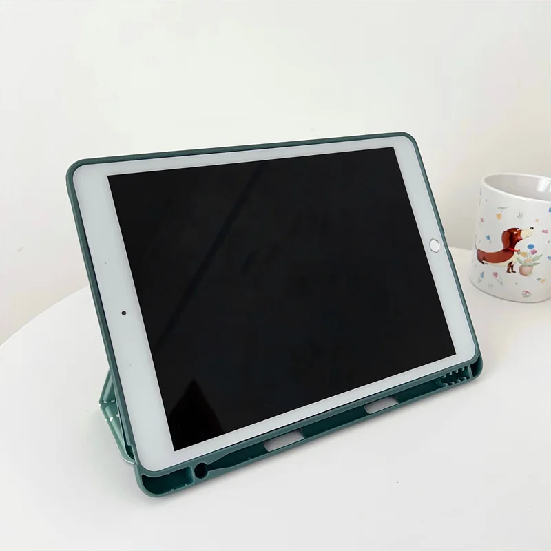 Cute Cat Shark Tablet Case For iPad Pro 11 inch Air 2024 iPad Air 5/4 10.9 10 5/6/7/8 10.2 9.7 inch Air3 10.5 mini 6/5/4 Cover
