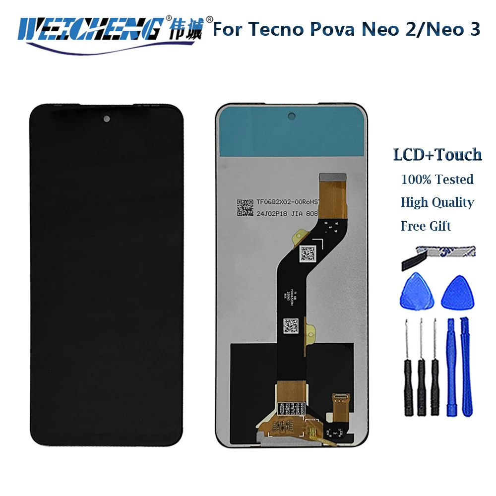 

6.82'' Tested For Tecno Pova Neo 2 LCD LG6n Display Touch Screen Digitizer Assembly Replacement For Tecno Pova Neo3 LH6n LCD