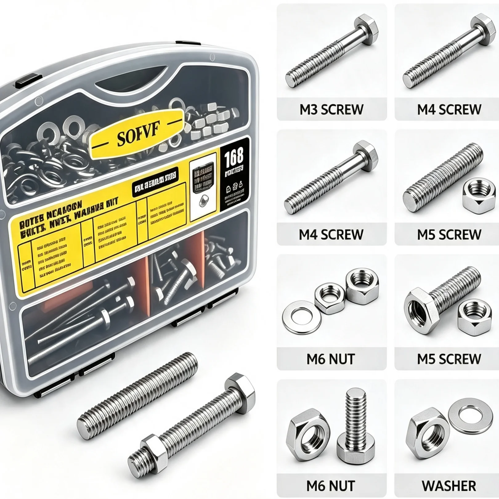 Kit d'assortiment de vis hexag - Furniture Hardware Bolts avis et prix