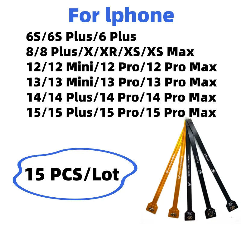 

15 PCS Battery Extension Flex Cable For iPhone 15 14 13 12 11 Pro XS Max Mini