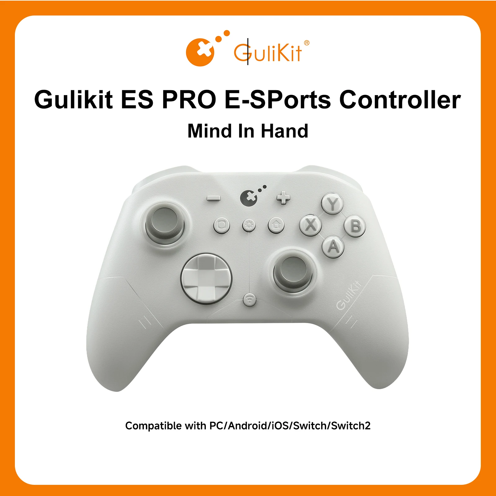 

GuliKit ES E-sports Controller for Nintendo Switch, Switch 2, PC, Windows, Android, Wireless Gamepad with Hall Effect Joystick