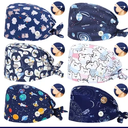 Penguins Unisex Surgical Hat Scrub Cap Clinical Nurse Accessories Surgeon Hat Dentist Surgery Caps Operating Room Headwear