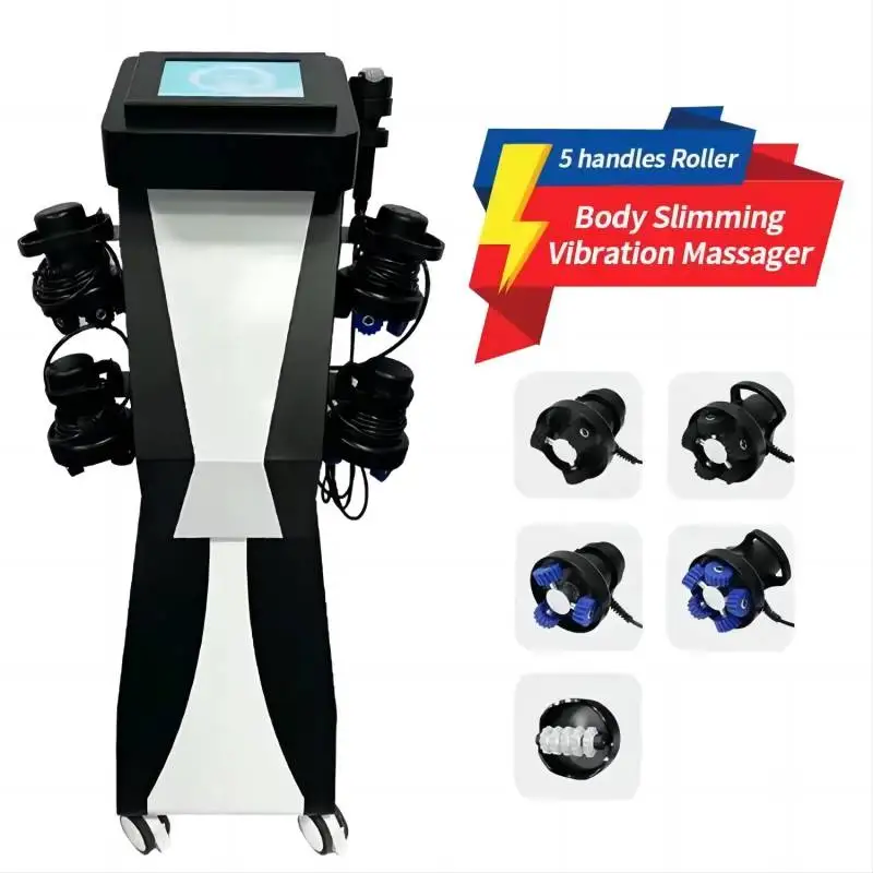 

Шлифовка кожи, 5 ручек, роликовый вибрационный массажер для похудения тела, формирующий разглаживающий тело, борьбы с целлюлитом, тяжелое в ногах