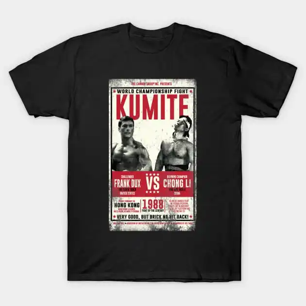 Fashion Bloodsport Championship Poster Illustration Street Fashion Men's And Women's Summer Short Sleeve Comfortable T-Shirt