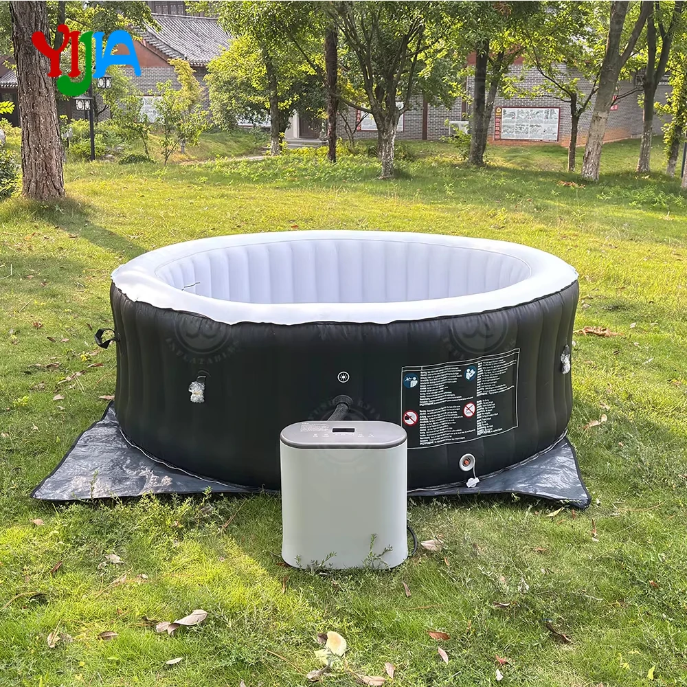 Stock de piscina inflable redonda de 180/210cm, bañera de hidromasaje ligera para exteriores, piscina de Spa con cubierta para jardín y uso doméstico, Jacuzzi