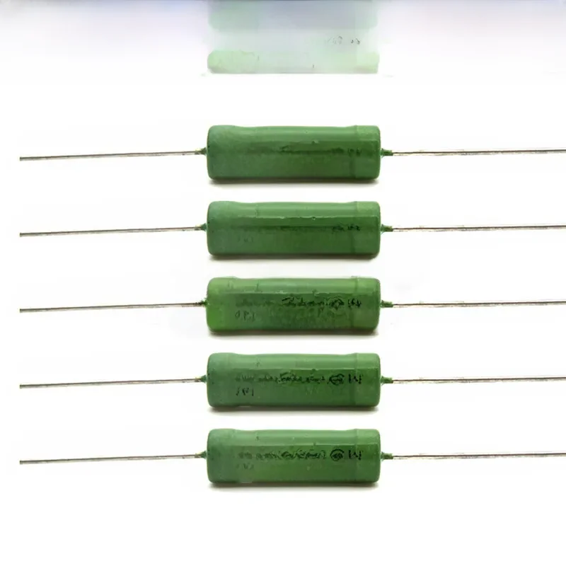 Résistance enroulée de fil RX21 6W 10W, 5 pièces, 5% 1R 10R 100R 1K 10K 12K 15K 18R 20R 22R 24R 27R 30R 33R 36R 0.01R 0.05R 0.1R 0.12R