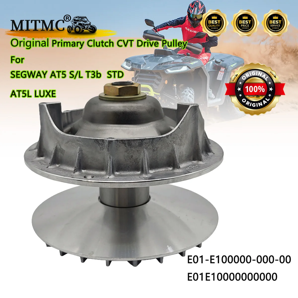 

Оригинальный приводной шкив основного сцепления CVT для SEGWAY AT5 S/L T3b STD AT5L LUXE ATV E01-E100000-000-00 E01E10000000000