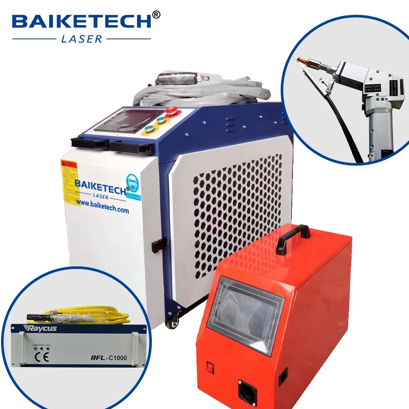 Double Pendulum 4 Functions Raycus Fiber Laser Welder 1500W 2000W 3000W Weld Cut Clean EU Local Stock